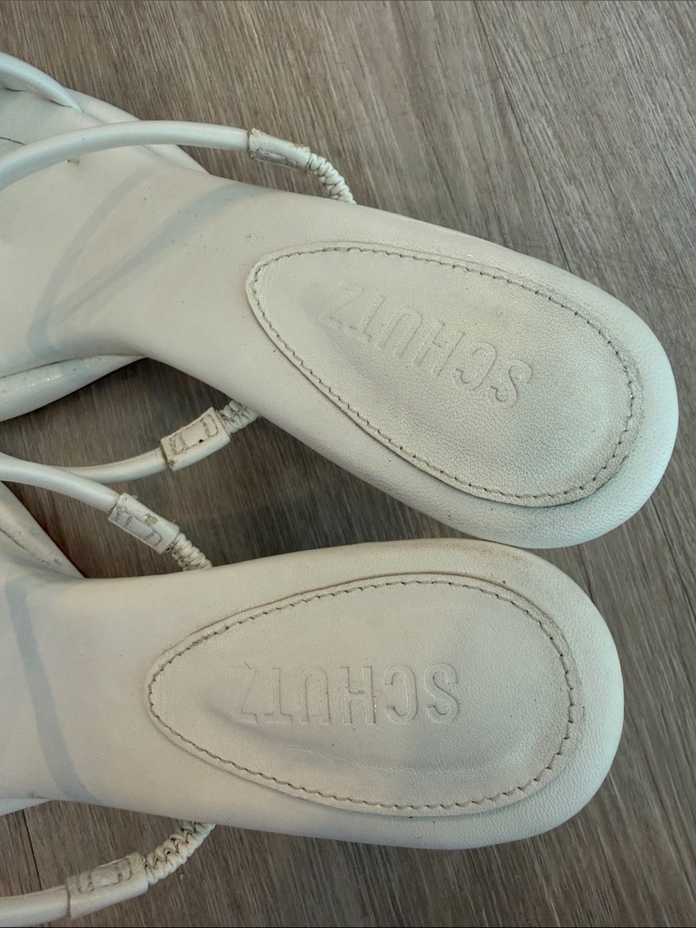 Schutz White Agatha Mini Heel 7 - Picture 4 of 5